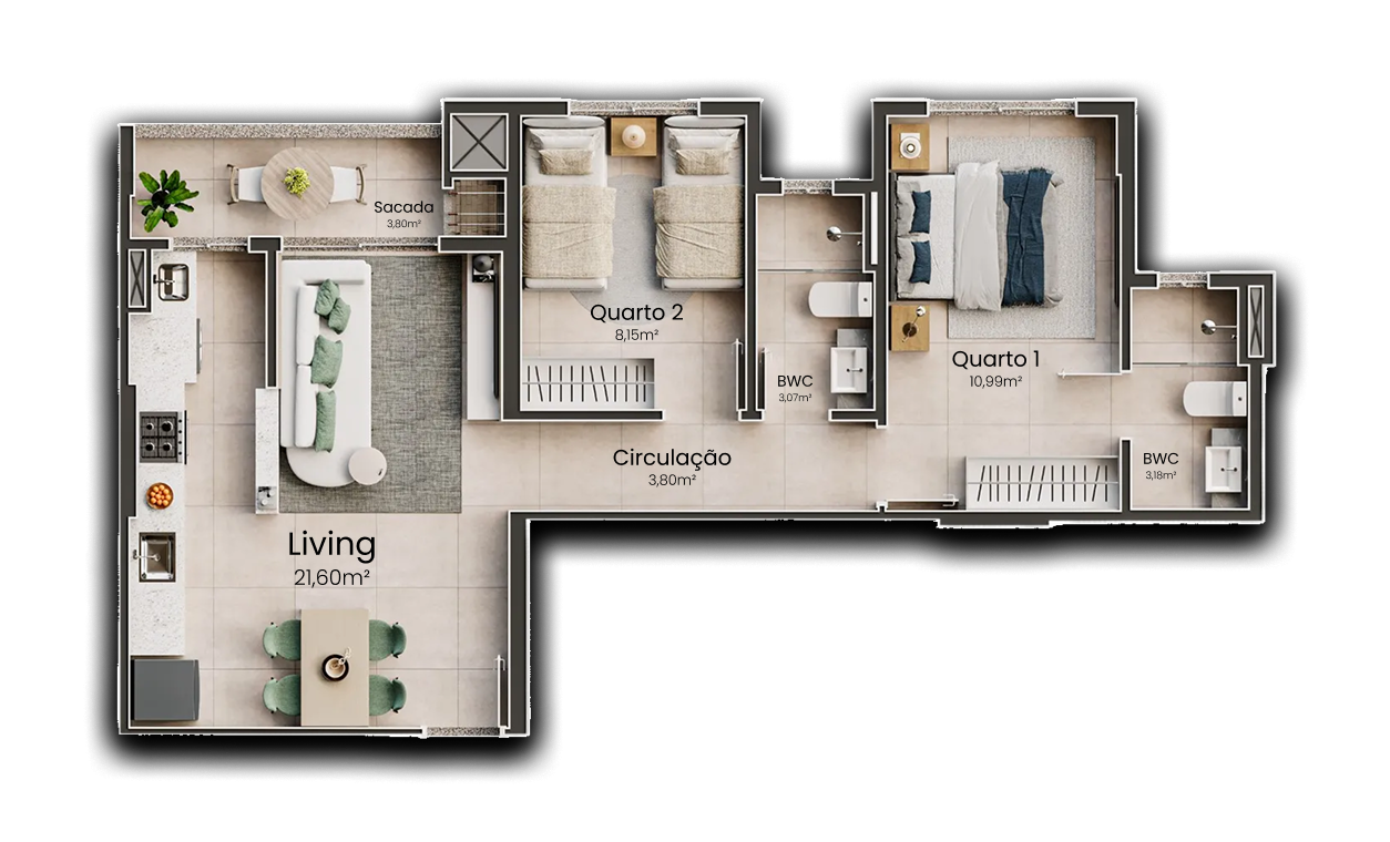 Planta 64,65m² - Final 01 e 08